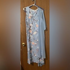 Brand new dress with coverup.